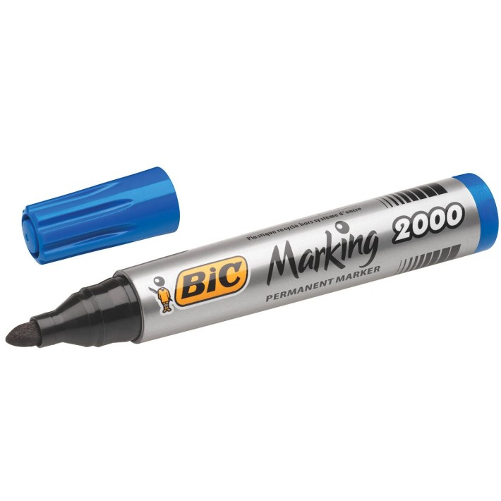 BIC 8209143 marcatore permanente Tipo di punta Blu 12 pz