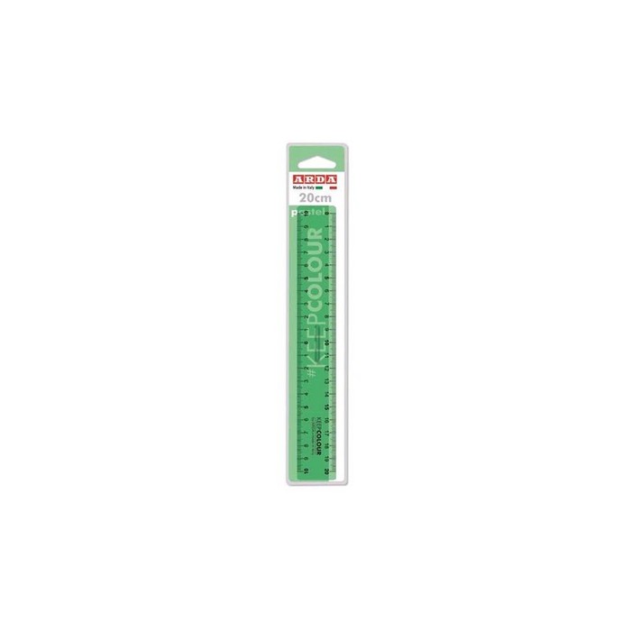 ARDA KCP20P righello Righello da scrivania 200 mm Plastica Verde 1 pz
