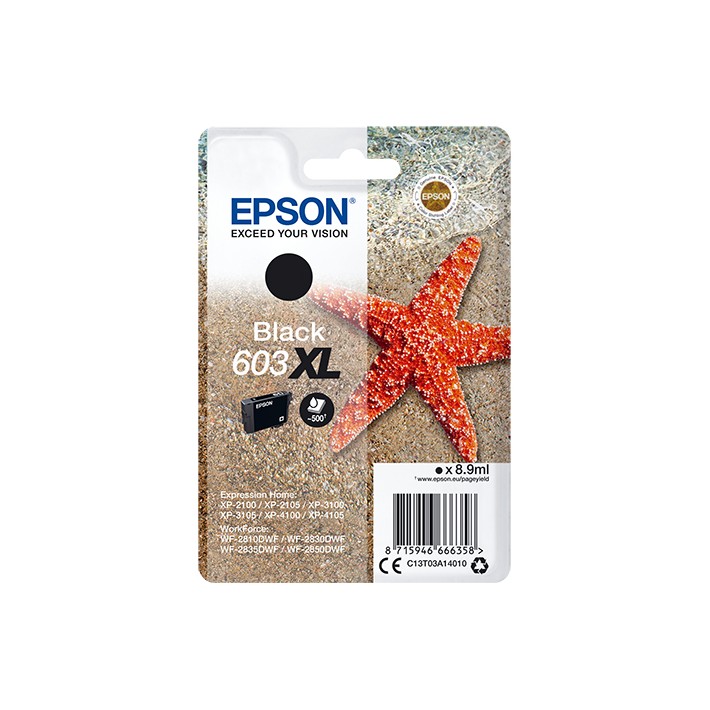 Epson Singlepack Black 603XL Ink