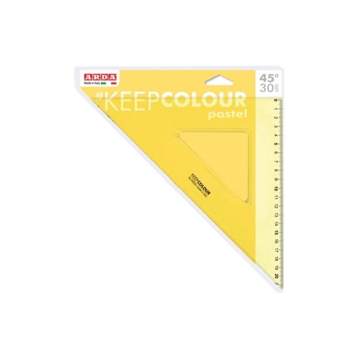 ARDA KCP4530 righello Righello da scrivania 300 mm Plastica Giallo 1 pz