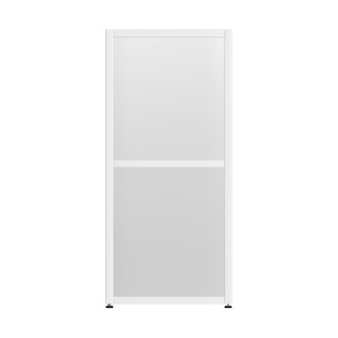 Armadiatura Chiusa Edera Base Rettangolare a 2 Comparti - Dimensioni 36,6 x 45 x 79 cm - Colore Bianco 2