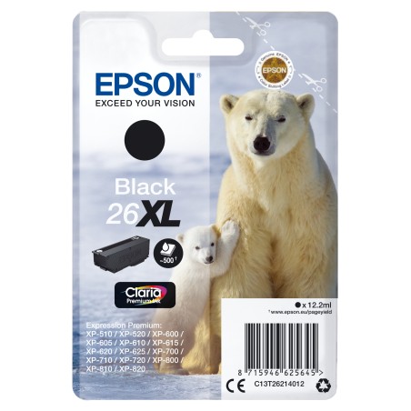 Epson Inchiostro nero singolo Claria Premium Orso bianco 26XL
