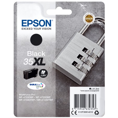 Epson Padlock Inchiostro nero singolo DURABrite Ultra Lucchetto 35XL