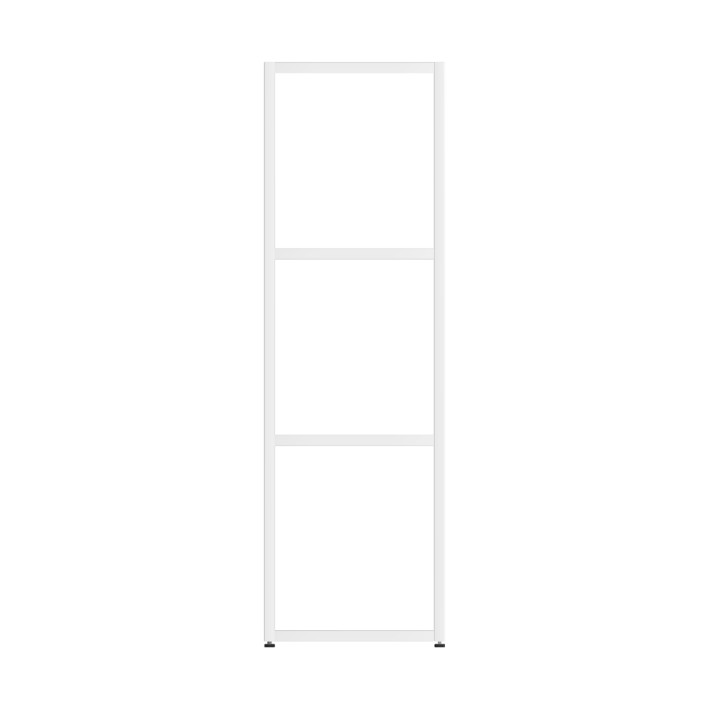 Armadiatura Aperta Edera Base Rettangolare a 3 Comparti - Dimensioni 36,6 x 45 x 116,5 cm - Colore Bianco