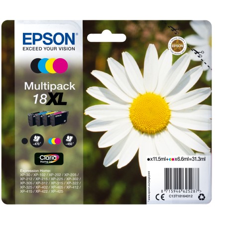 Epson Daisy Multipack 4 colori Claria Home Margherita 18XL