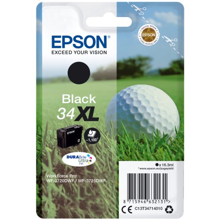 Epson Golf ball Inchiostro nero singolo DURABrite Ultra Pallina da golf 34XL
