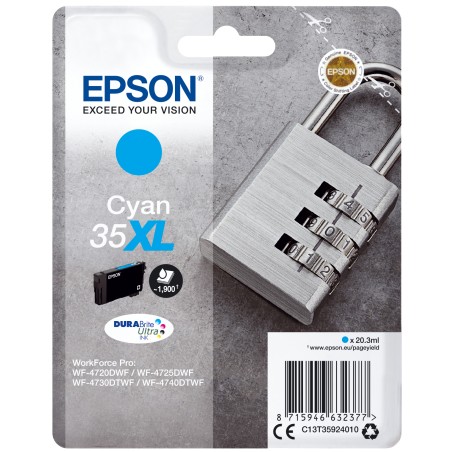 Epson Padlock Inchiostro ciano singolo DURABrite Ultra Lucchetto 35XL