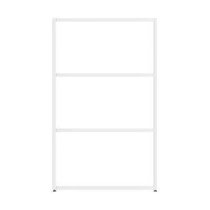 Armadiatura Chiusa Edera Base Rettangolare a 3 Comparti - Dimensioni 70,8 x 45 x 119,5 cm - Colore Bianco 2