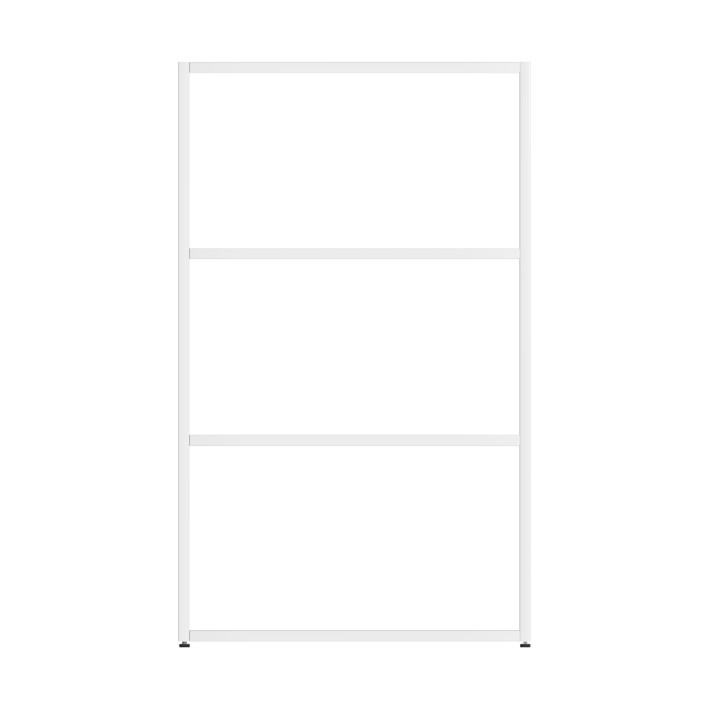 Armadiatura Chiusa Edera Base Rettangolare a 3 Comparti - Dimensioni 70,8 x 45 x 119,5 cm - Colore Bianco