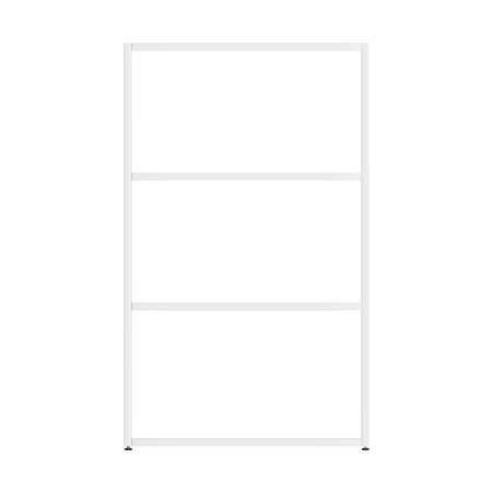Armadiatura Chiusa Edera Base Rettangolare a 3 Comparti - Dimensioni 70,8 x 45 x 119,5 cm - Colore Bianco
