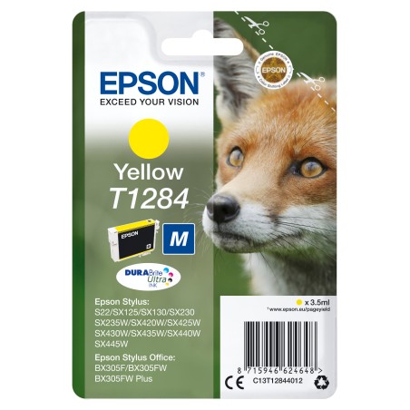 Epson Fox Inchiostro giallo singolo DURABrite Ultra Volpe T1284
