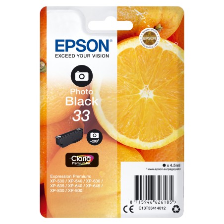 Epson Oranges Inchiostro nero fotografico singolo Claria Premium Arance 33