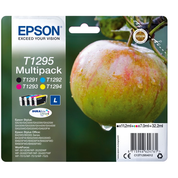 Epson Apple Multipack 4 colori DURABrite Ultra Mela T1295