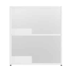 Armadiatura Chiusa Edera Base Rettangolare a 2 Comparti - Dimensioni 70,8 x 45 x 79 cm - Colore Bianco 2