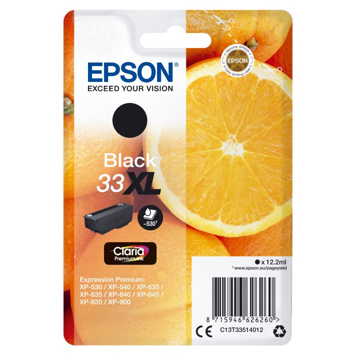 Epson Oranges Inchiostro nero singolo Claria Premium Arance 33XL