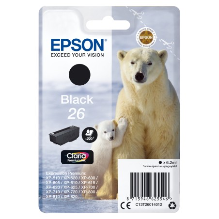 Epson Polar bear Inchiostro nero singolo Claria Premium Orso bianco 26