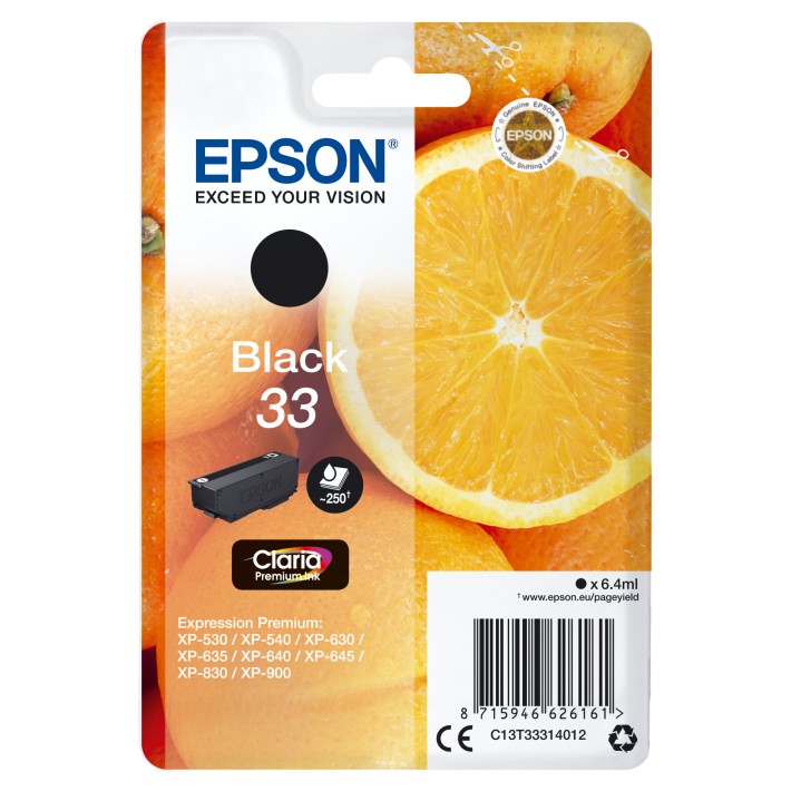Epson Oranges Inchiostro nero singolo Claria Premium Arance 33