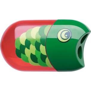 Faber-Castell 183525 temperino Temperamatite manuale Verde, Rosso