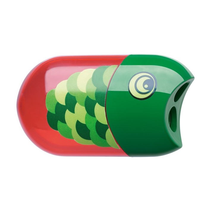 Faber-Castell 183525 temperino Temperamatite manuale Verde, Rosso