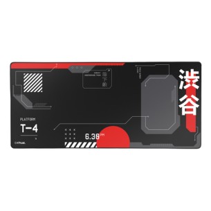 Trust GXT 759 XXL Tappetino per mouse per gioco da computer Nero, Rosso