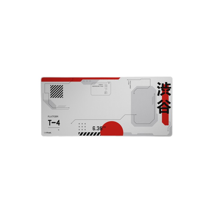 Trust GXT 759 XXL Tappetino per mouse per gioco da computer Nero, Grigio, Rosso, Bianco