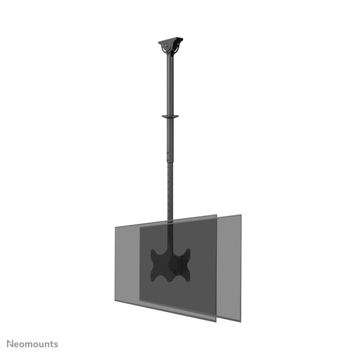 Neomounts CL35-340BL22 Supporto a soffitto per doppio monitor/TV 23-43" - alt. 106-156 cm