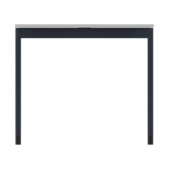 Tavolo Tiglio Stile in Melaminico con Piedini - Dimensioni 183,9 x 67,8 x 76,2 cm - Colore Piano Bianco - Colore Struttura Blu
