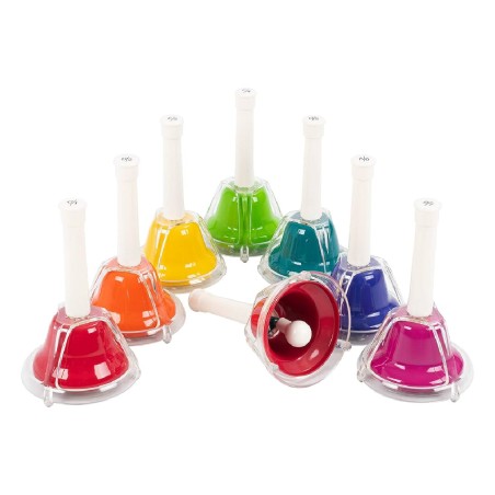 Set 8 Campanelle Colorate CWR per l'Educazione Musicale