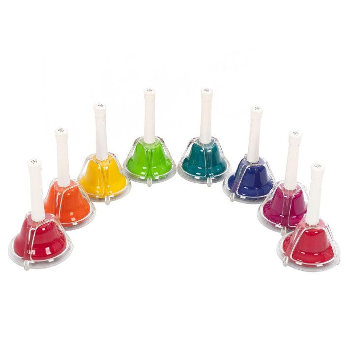 Set 8 Campanelle Colorate CWR per l'Educazione Musicale