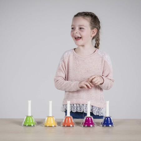 Set 8 Campanelle Colorate CWR per l'Educazione Musicale