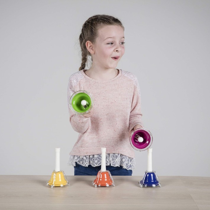 Set 8 Campanelle Colorate CWR per l'Educazione Musicale