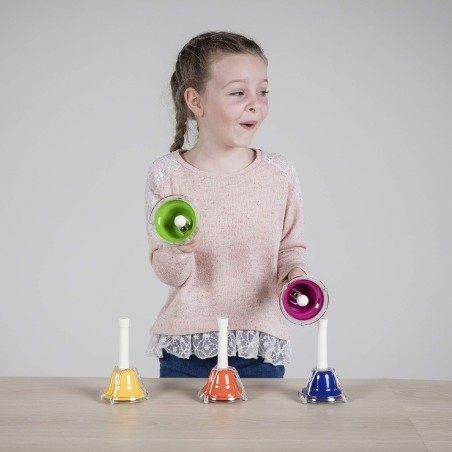 Set 8 Campanelle Colorate CWR per l'Educazione Musicale
