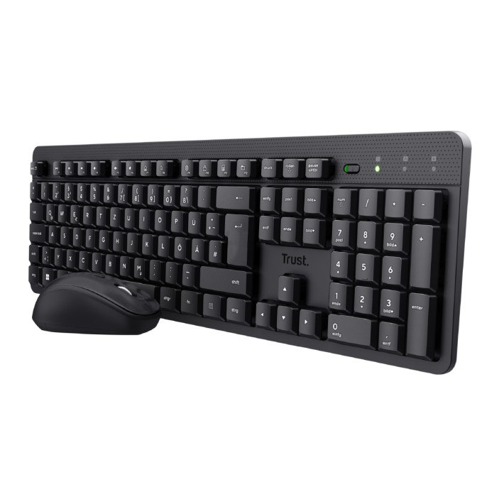 Kit Tastiera IT e Mouse - Trust TKM-360 - Wireless Silent - Nero