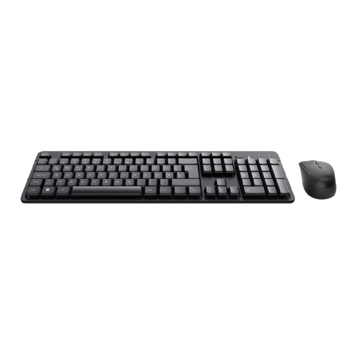 Kit Tastiera IT e Mouse - Trust TKM-360 - Wireless Silent - Nero