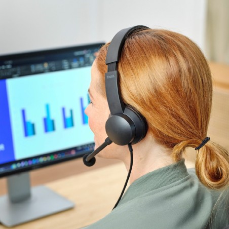 Cuffie On-Ear - Trust HS-150 - Wired - con Microfono - per Pc