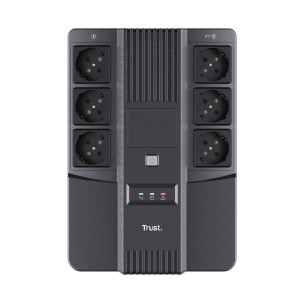 Ups - Trust Maxxon - Batteria da 800 VA - 6 Prese - Nero 2