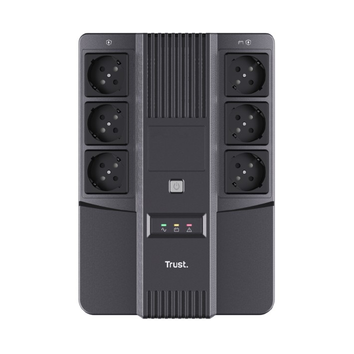 Ups - Trust Maxxon - Batteria da 800 VA - 6 Prese - Nero