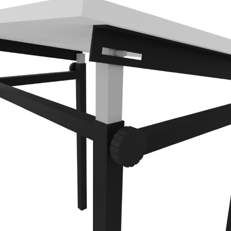 Tavolo MINI Architetto Telescopico con Piano in Melaminico - Dimensioni Piano 60 x 78 cm - Altezza Regolabile 75/105 cm
