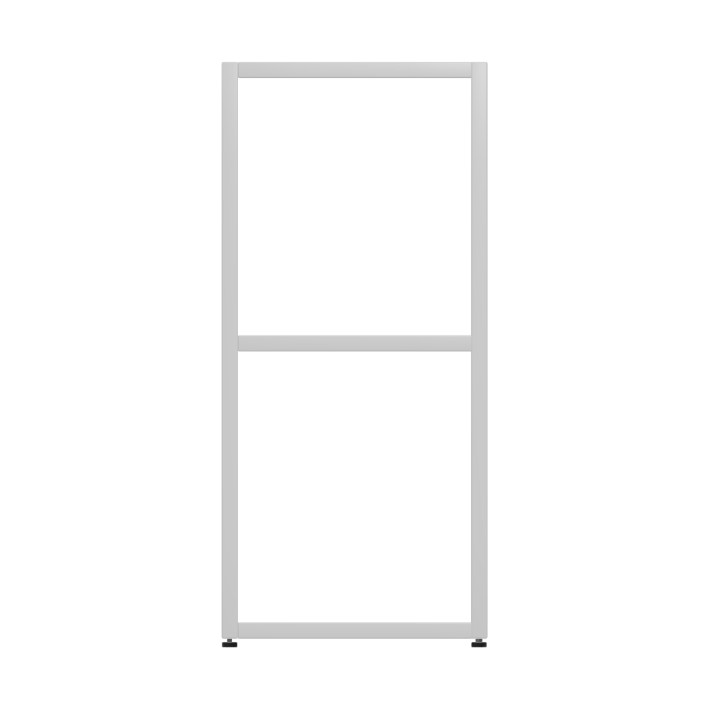 Armadiatura Aperta Edera Base Rettangolare a 2 Comparti - Dimensioni 36,6 x 45 x 79 cm - Colore Bianco