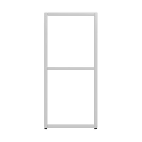 Armadiatura Aperta Edera Base Rettangolare a 2 Comparti - Dimensioni 36,6 x 45 x 79 cm - Colore Bianco