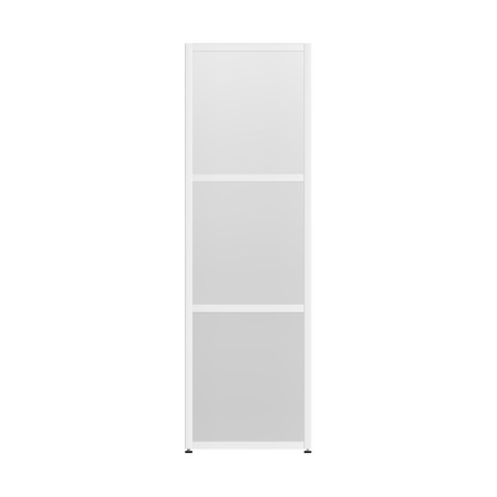 Armadiatura Chiusa Edera Base Rettangolare a 3 Comparti - Dimensioni 36,6 x 45 x 116,5 cm - Colore Bianco