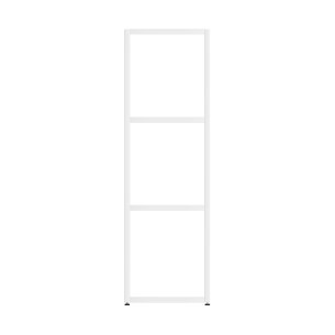 Armadiatura Aperta Edera Base Rettangolare a 3 Comparti - Dimensioni 36,6 x 45 x 116,5 cm - Colore Bianco 2