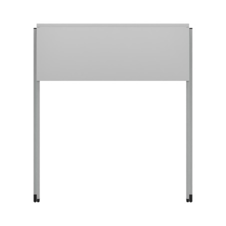 Tavolo Pino R in Melaminico con Ruote - Dimensioni 50 x 60 x 76 cm (M6) - Colore Piano Bianco - Colore Struttura Grigio