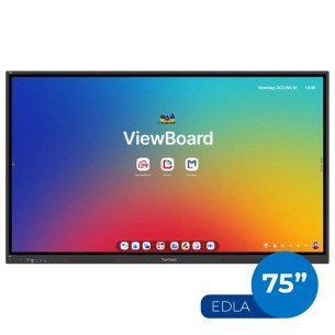 Monitor Touch ViewSonic 75" - IFP7534 - 8Gb-128Gb - Android 14 EDLA - con Installazione Standard Inclusa