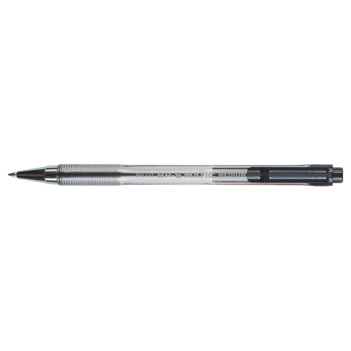 Pilot BP-S Matic Nero Penna a sfera retrattile a clip Medio 12 pz