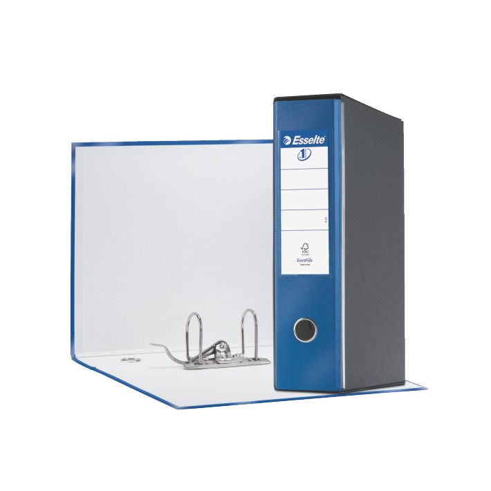 Esselte Registratori in plastica con custodia EUROFILE - F.to Protocollo - Dorso 8 cm