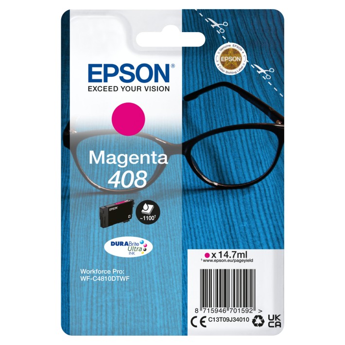 Epson Inchiostro magenta singolo DURABrite Ultra Occhiali 408