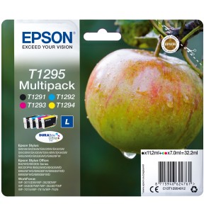 Epson Apple Multipack 4 colori DURABrite Ultra Mela T1295