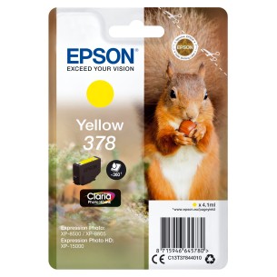 Epson Squirrel Inchiostro giallo singolo Claria Photo HD Scoiattolo 378