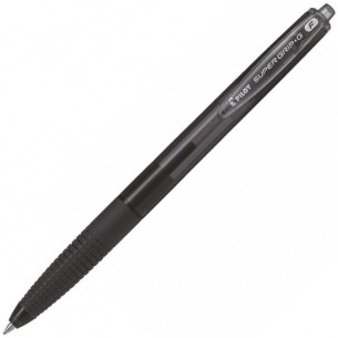 Pilot Super Grip G Nero Penna a sfera retrattile a clip Fine 12 pz